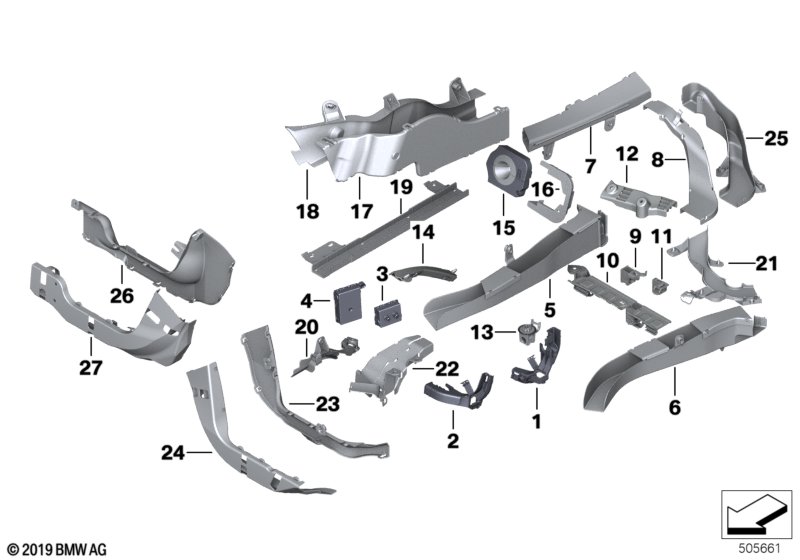 61139166351 Кожухи жг.проводов/кабельн.коробки BMW 10 EUR