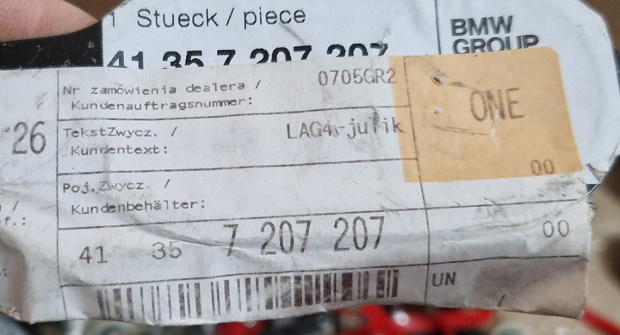 41357207208 BMW 5 F10 F11 ОПОРА ПЕРЕДНЕГО ПРАВОГО КРЫЛА , 2016 - 3
