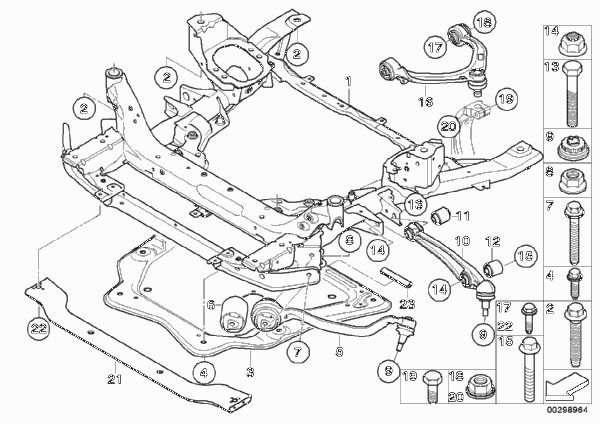 31116779357 BMW X5 LCI 2013 Балку под двигатель, 2013 - 2