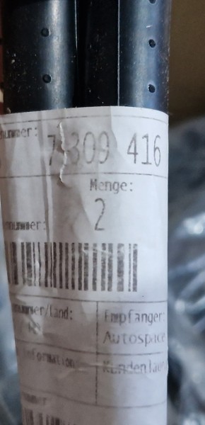 54107309416 BMW X5 Задний водоотводной шланг на крыше F15 F85, 2020 - 2