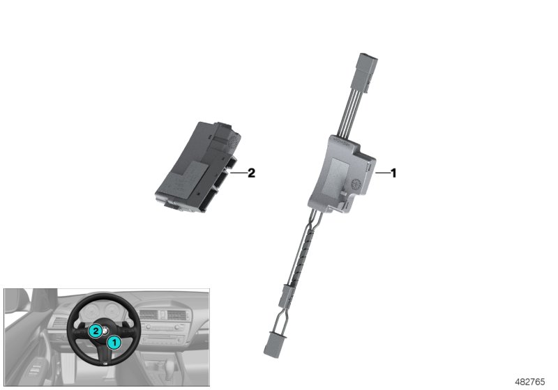 61317849393 BMW БЛОК УПРАВЛЕНИЯ РУЛЕВЫМ КОЛЕСОМ F20 F30 F82 F83 F84, 2020 - 2