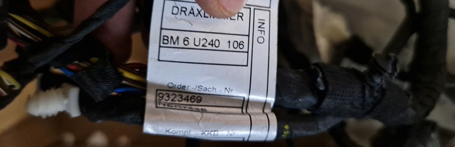 9323469 BMW F15 X5 X6 F16 Жгут проводов двери правая передняя, 2015 - 2