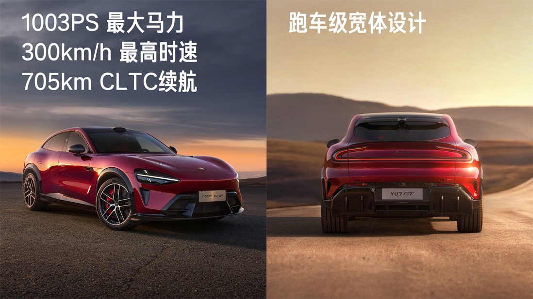 Xiaomi YU7 GT: primele fotografii oficiale ale salonului, 1003 CP și viteză maximă de 300 km/h