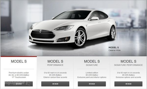 Tesla запускает конфигуратор для Model S Tesla запускает конфигуратор для Model S