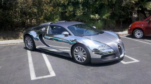 Реппер Flo Rida хромировал свой Bugatti Veyron Реппер Flo Rida хромировал свой Bugatti Veyron
