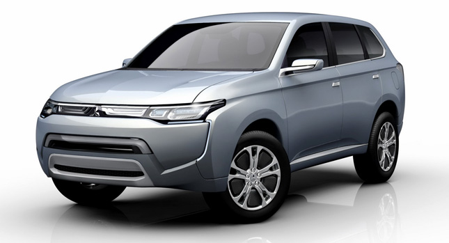 Концепт подключаемого гибрида Mitsubishi PX-MiEV II Концепт подключаемого гибрида Mitsubishi PX-MiEV II