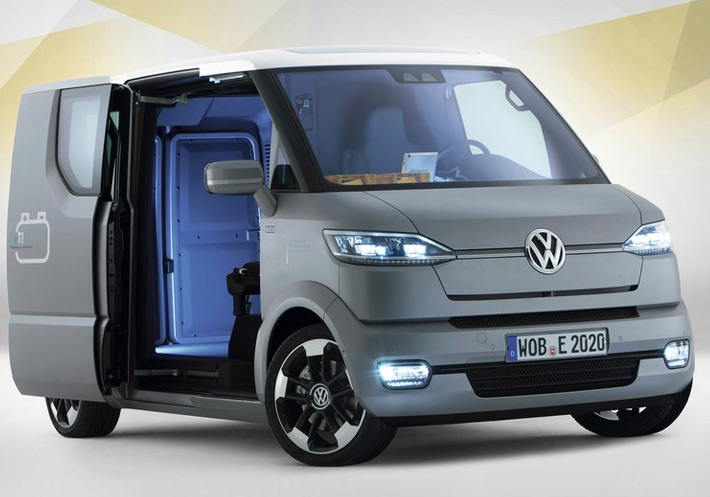 Volkswagen представила электрофургон будущего Volkswagen представила электрофургон будущего