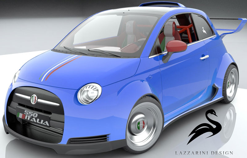 Propunere neobişnuită: un Fiat 500 cu motorul lui Ferrari 458 Italia Propunere neobişnuită: un Fiat 500 cu motorul lui Ferrari 458 Italia