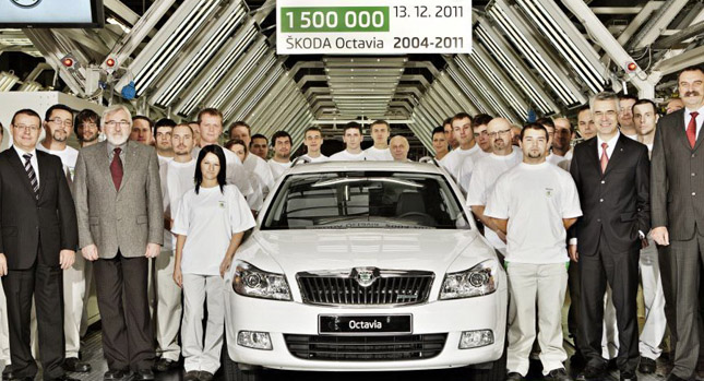 За семь лет Skoda выпустила 1,5 млн. Octavia II За семь лет Skoda выпустила 1,5 млн. Octavia II