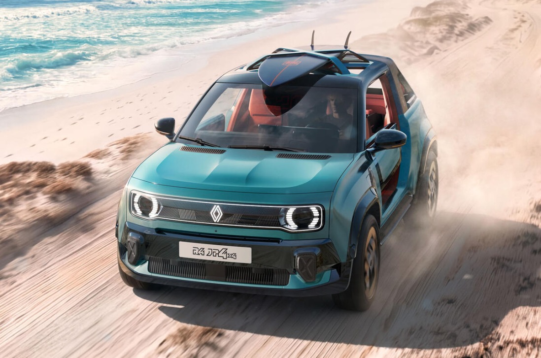 Renault 4 JP4x4: Возрождение легендарного пляжного багги с полным приводом и электротягой