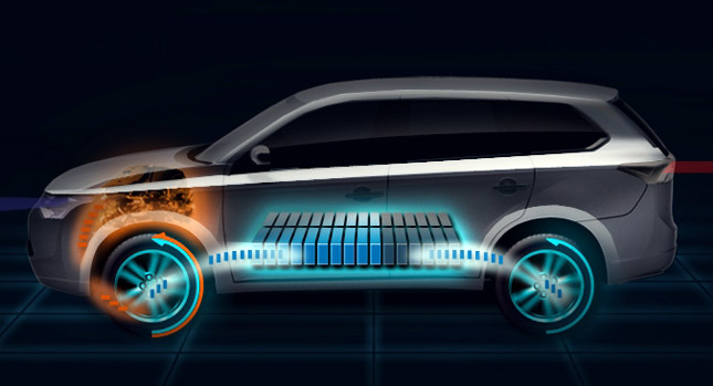 Mitsubishi покажет новый Outlander Plug-in Hybrid EV в Париже Mitsubishi покажет новый Outlander Plug-in Hybrid EV в Париже