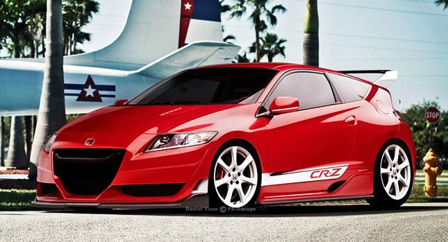 Рендер горячей Honda CR-Z Type R Рендер горячей Honda CR-Z Type R