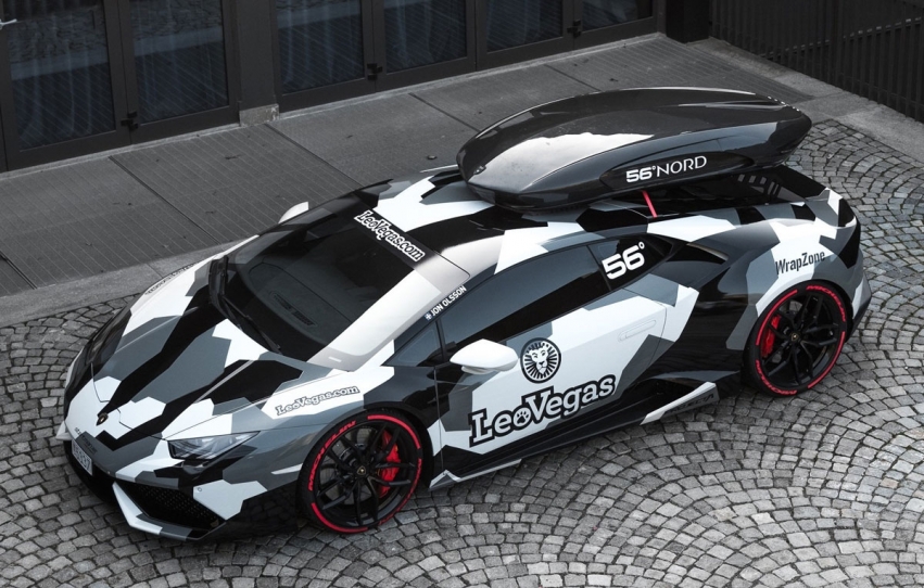 O nouă mașină pentru pârtie: schiorul Jon Olsson și-a construit un Lamborghini Huracan de 800 de cai putere