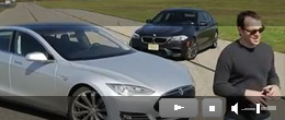 Tesla Model S бросает вызов BMW M5 Tesla Model S бросает вызов BMW M5
