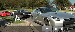Nissan GT-R наводняют Нюрбургринг 