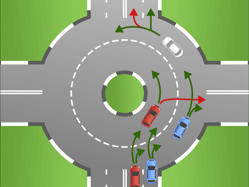 Знаете ли вы, как правильно проезжать перекресток с круговым движением?