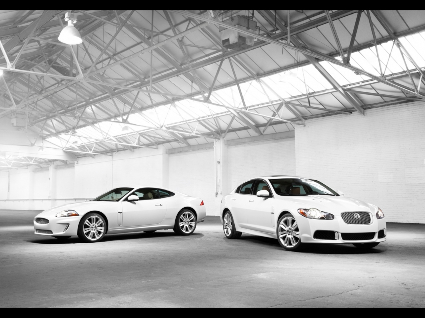 Auto wallpapers Jaguar Jaguar XKR white 2010