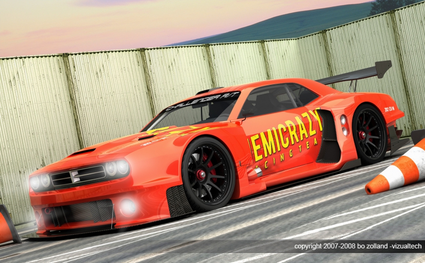 Auto wallpapers Dodge Dodge Challenger Vizualtech LeMans-ready