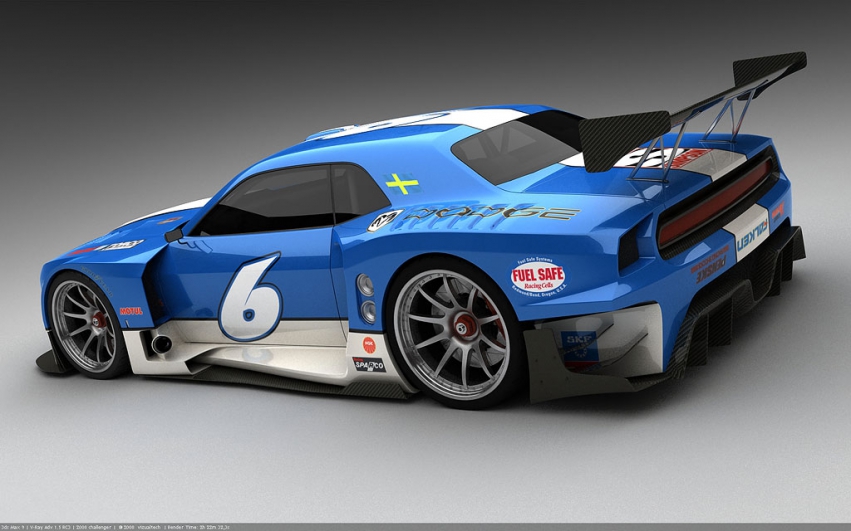 Auto wallpapers Dodge Dodge Challenger Vizualtech LeMans-ready