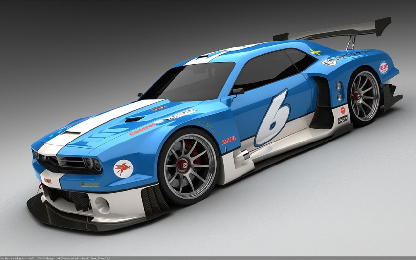 Auto wallpapers Dodge Dodge Challenger Vizualtech LeMans-ready